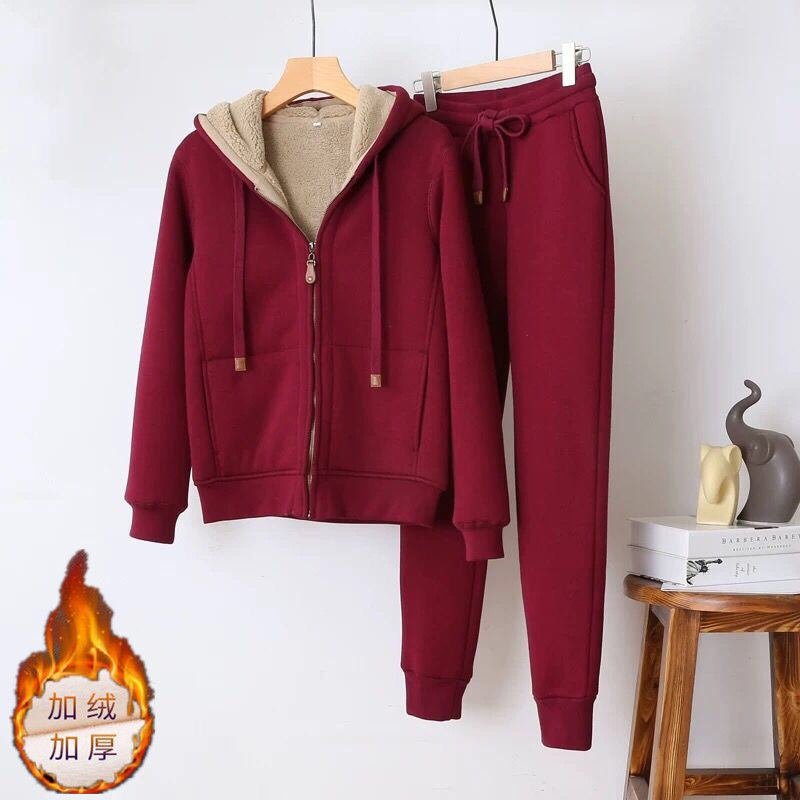 Winter Clothing Sales - 여성용 맨투맨 스웻팬츠 투피스 수트, 두꺼운