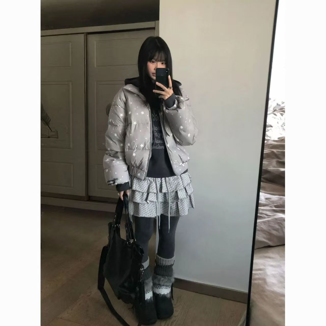 Winter Clothing Activity - 퍼퍼 파카 여성 의류 플랫 어반