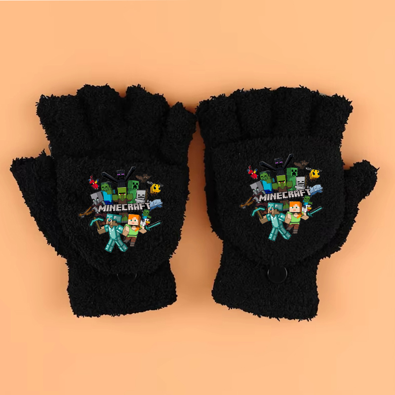 Winter Clothing Accessories - 새로운 게임 테마 프린트 장갑 마인크래프트