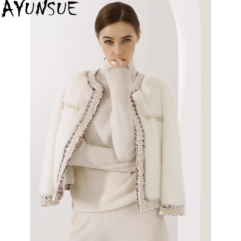 Winter Clothing Label - AYUNSUE 퍼플 라벨 밍크 퍼 코트