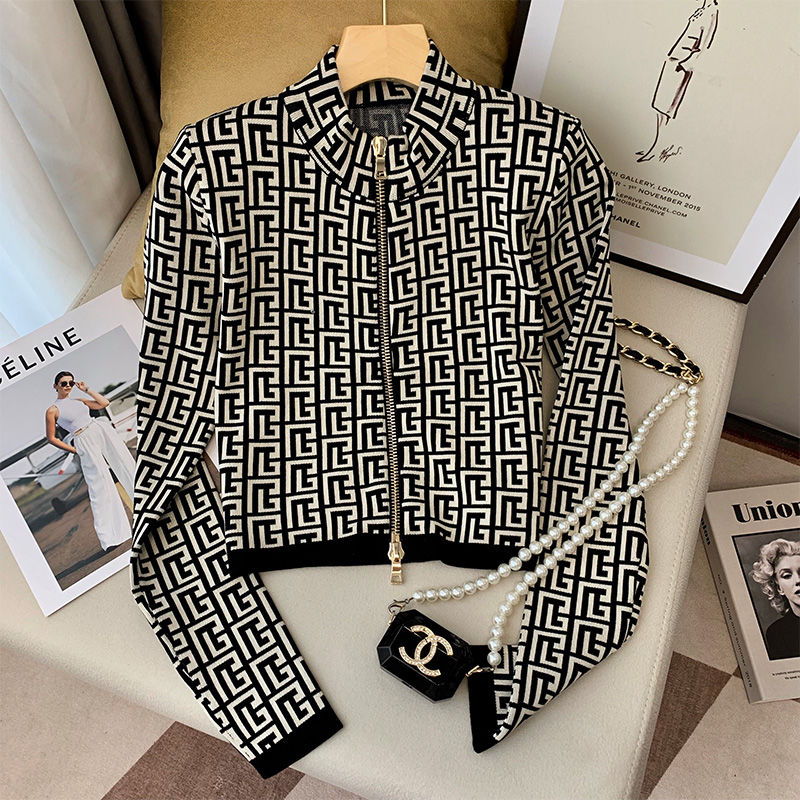 Winter Clothing Trends For Women - 숙녀 패션 인쇄 기질 코트 가을