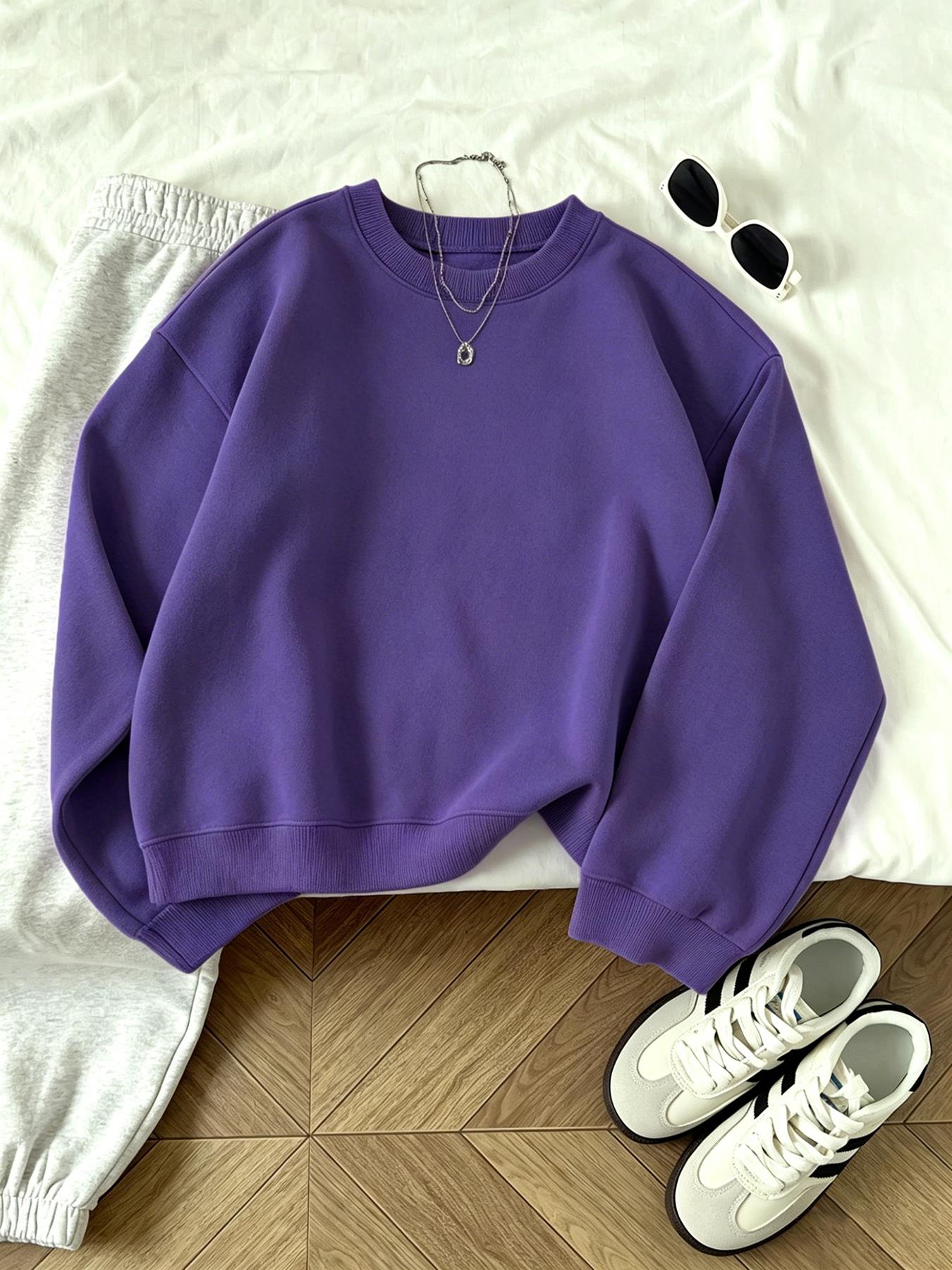 클리어런스 세일 중 여성용 캐주얼 O넥 스웨트셔츠 신상 - Winter Clothing On Sale 리뷰 및 가격