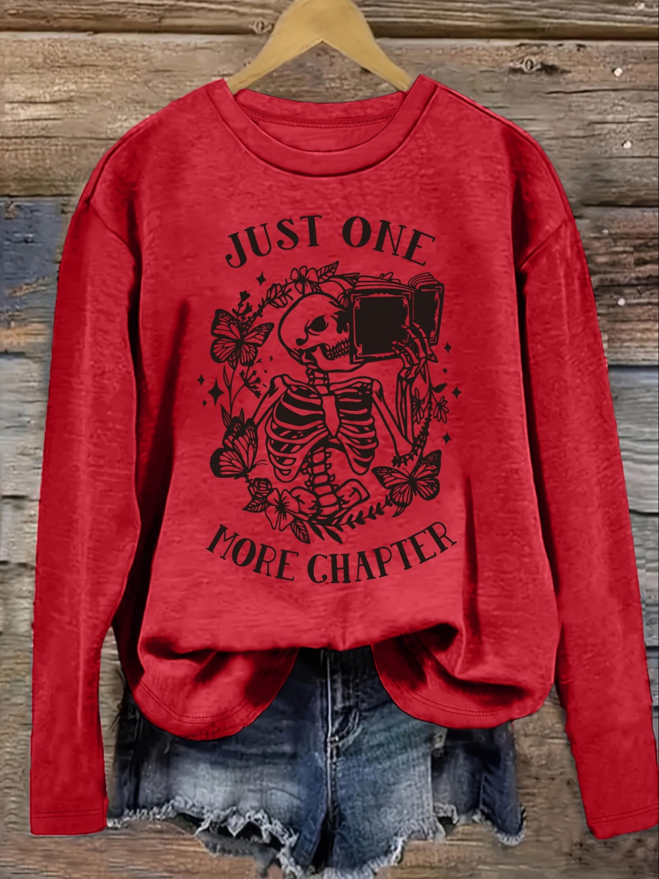 여성 캐주얼 긴소매 크루넥 티셔츠, 'Just One  - Winter Clothing Outfits 리뷰 및 가격