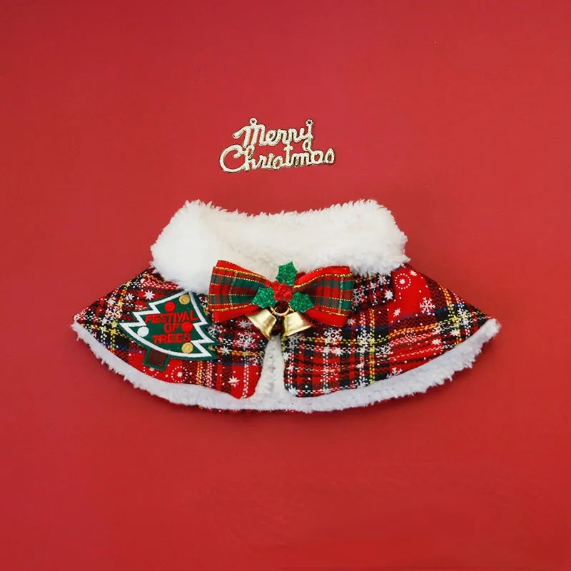 고양이 크리스마스 망토 애완 동물 새해 케이프 숄 스카 - Winter Clothing Accessories 리뷰 및 가격