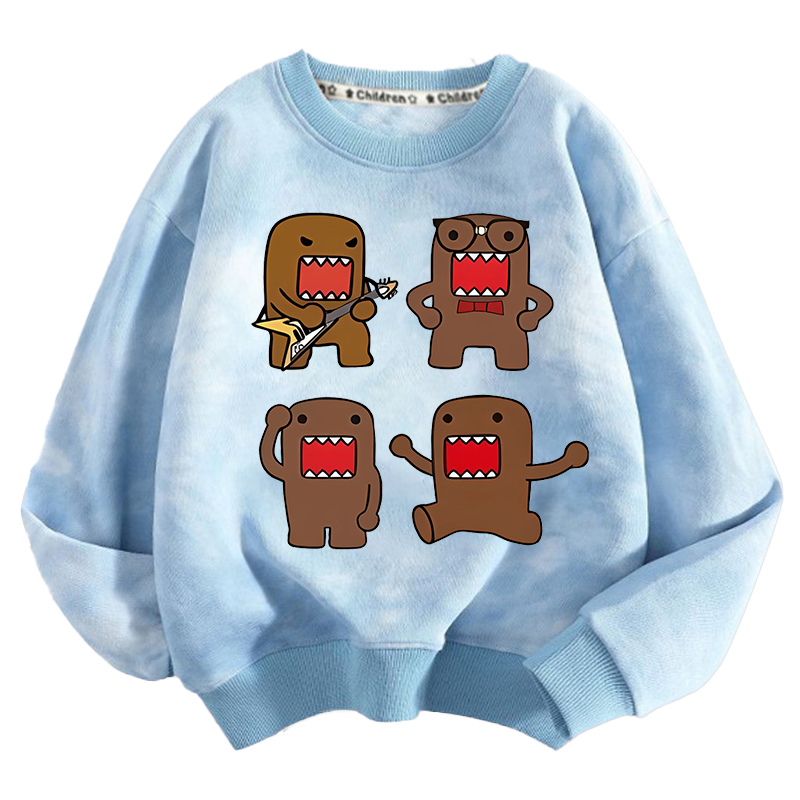 Domo Kun 어린이 크루 넥 스웨트 셔츠 애니메이션 - Winter Clothing Girls 리뷰 및 가격