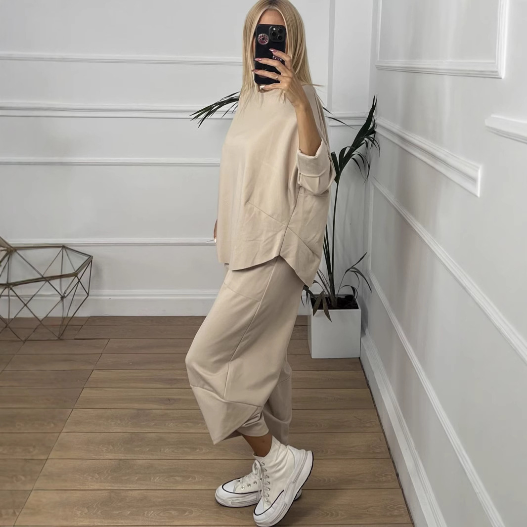 2025 가을 겨울 솔리드 풀오버 탑 두 조각 세트 레 - Winter Clothing Sales 리뷰 및 가격