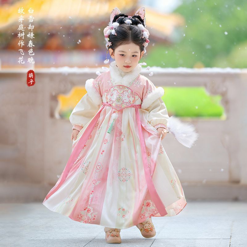 2025 소녀 요정 한복 어린이 겨울 따뜻한 자수 탕복 - Winter Clothing Kids 리뷰 및 가격
