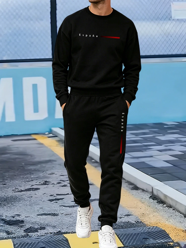 핫세일 트랙슈트 남성 캐주얼 O넥 풀오버 스웨트셔츠 야 - Winter Clothing Sales 리뷰 및 가격