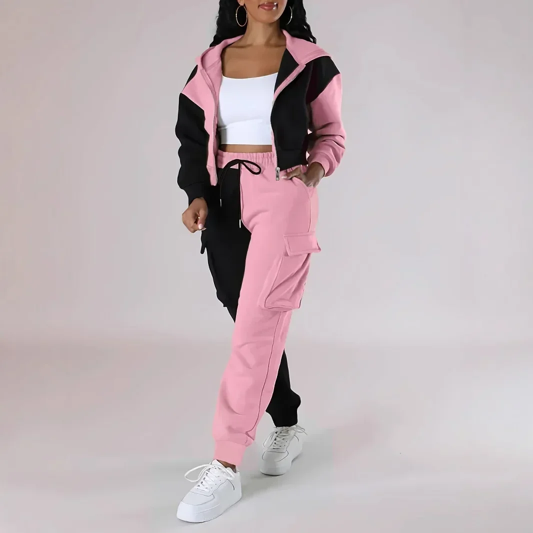 여성 느슨한 가을 겨울 두 조각 정장 매칭 세트 까마귀 - Winter Clothing Sales 리뷰 및 가격