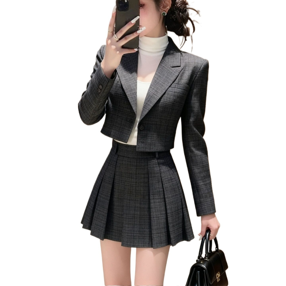 고급 프랑스 투피스 세트 스커트 가을 겨울 신상품 부잣 - Winter Clothing Accessories 리뷰 및 가격